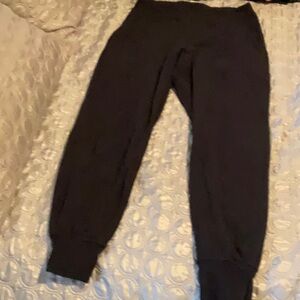 Lululemon wide-leg black leggings, size 8